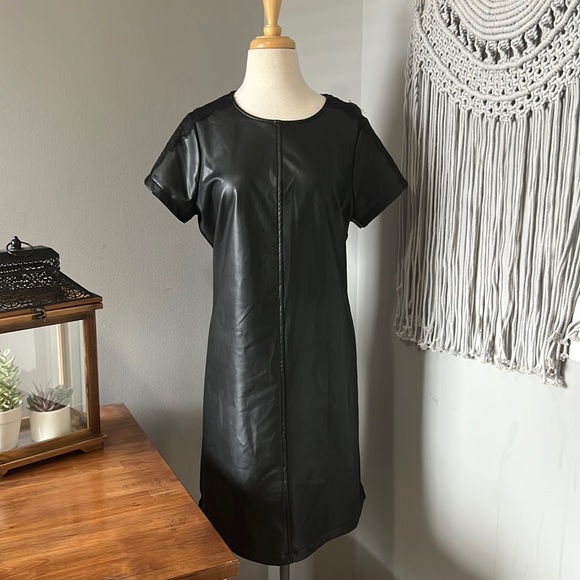 Anne Klein Dresses & Skirts - Anne Klein faux leather dress